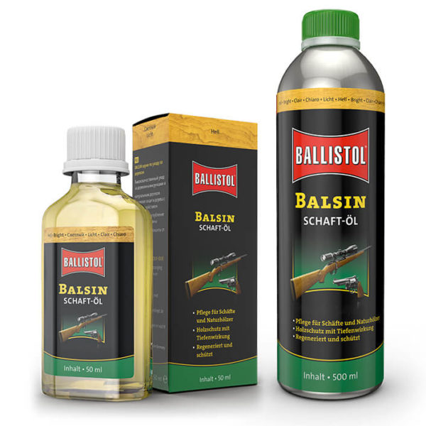 Balsin-schaftöl-schaftpflege-öl-schaft-pflegeöl-jagdschaft-schaftpflegeöl-imprägnierung-holzschaft-ballistol-jagdgewehr-reinigen-waffenpflege-hell