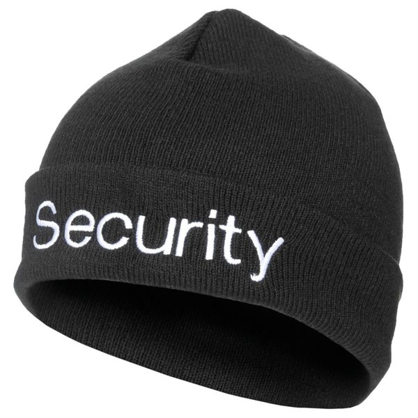 security-beanie-security-mütze-schwarz-rollmütze-strickmütze-security-ausrüstung-sicherheitsdienst-bedarf-ammo-depot-ordner-mütze-kopfbedeckung