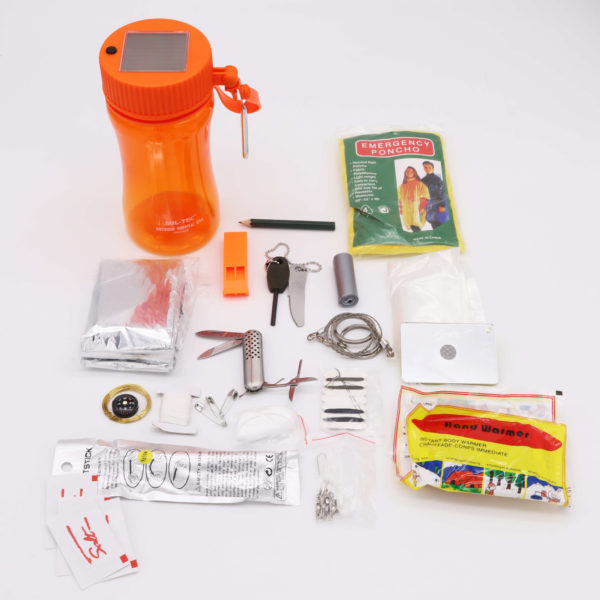 survival-set-outdoor-flasche-solarlicht-überlebensset-kaufen-prepper-ausrüstung-notfall-set-survival-kit-flasche-bug-out