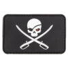 mfh-3d-klettpatch-skull-with-sword-3d-rubber-patch-schädel-pirat-paintpall-security-sportschuetze-moral-patch-schwarz