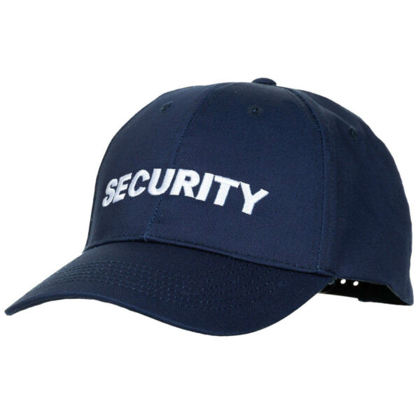 security-basecap-us-basecap-blau-security-mütze-kopfbedeckung-sicherheitsdienst-cappi