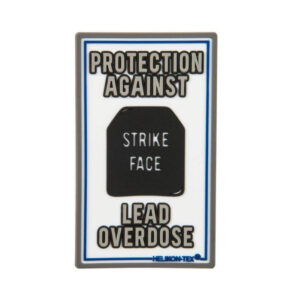 helikon-tex-klettpatch-strike-face-protection-against-lead-overdose-morale-patch-klettaufnäher-fun-patches-airsoft-OD-LOD-RB-20